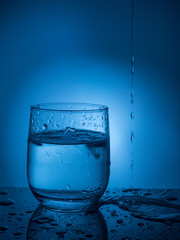 Ecologycal concept. Water preservation, water resources, purification, clear water, water leak. Lifestyle for healthcare