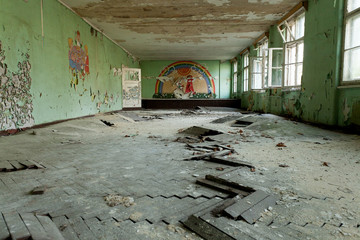 abandoned russian Kindergarten interior
