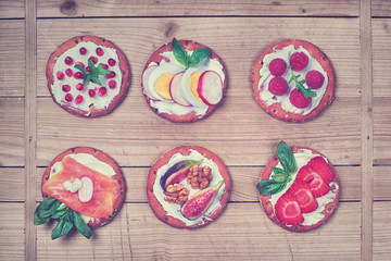 Knäckebrote belegt - leichte Kost