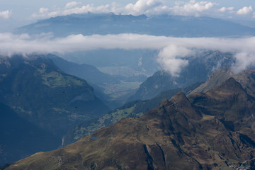 Jungfraujoch view from top september 2016