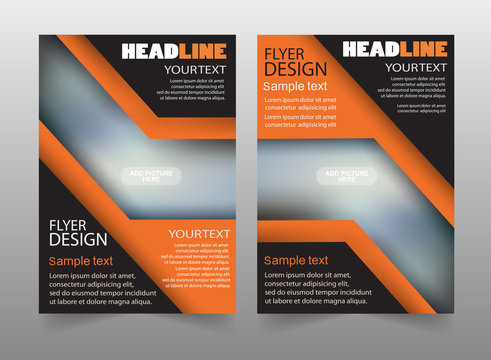 Business annual report brochure flyer design template. Can be use for publishing, print and presentation. Vector. Eps 10