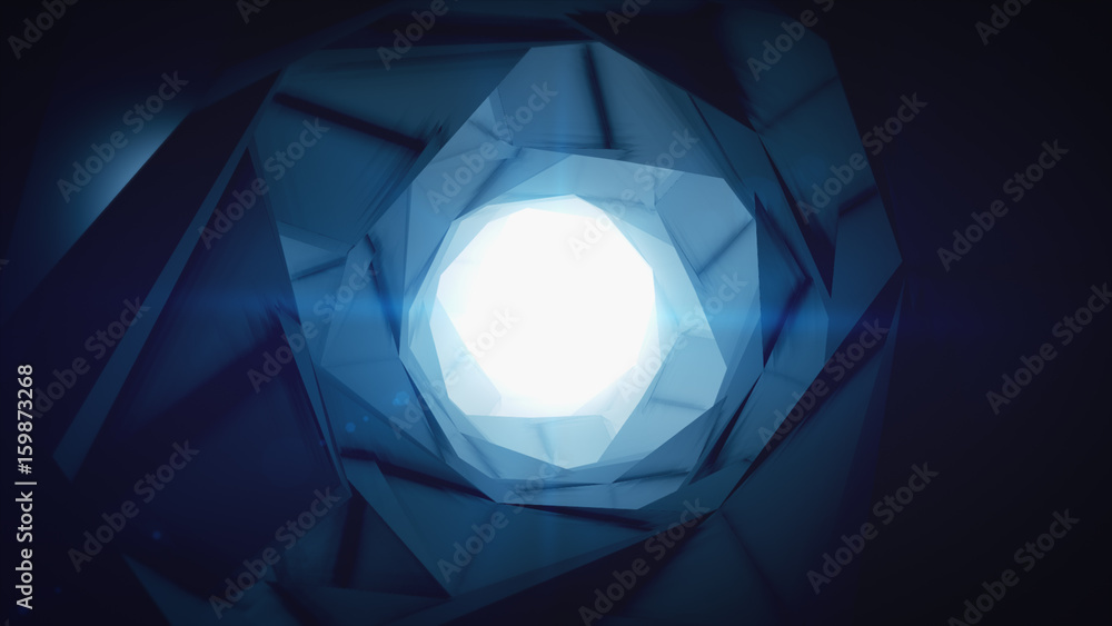 Poster abstract minimalistic circular background 3d illustration