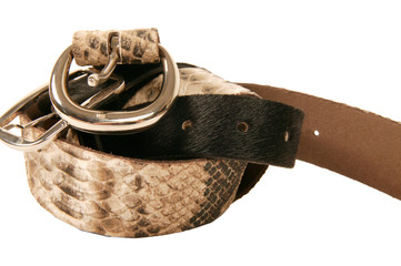 leather belt with high quality buckle