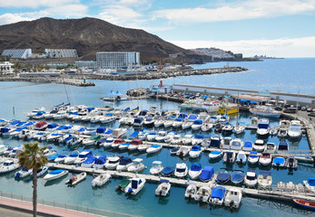 Marina in Puerto Rico de Gran Canaria.