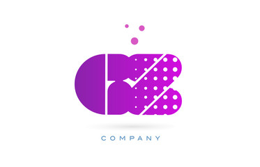 gz g z pink dots letter logo alphabet icon