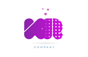 kr k r pink dots letter logo alphabet icon