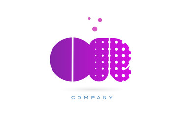 or o r pink dots letter logo alphabet icon