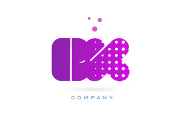 bk b k pink dots letter logo alphabet icon