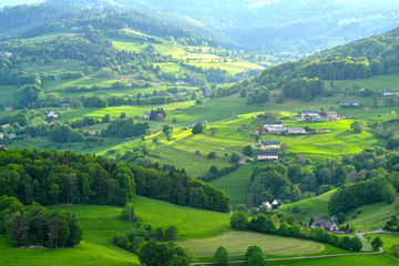 Fototapeta na wymiar Beautiful idyllic Landscape in Alsace France 
