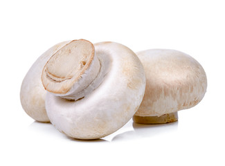 Champignon mushroom isolated on white background