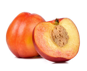 Nectarine isolated on the white background