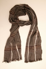 scarf for man with pattern and color, isolated