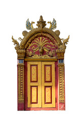 Handmade concrete stucco decoration in temple, Chaingmai the northern of Thailand.