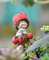 Doll stucco in the garden