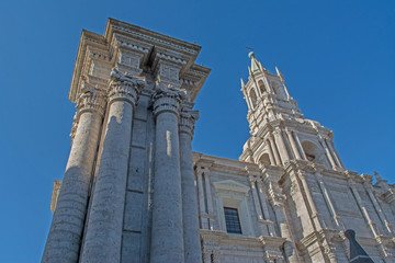 Fototapeta na wymiar Peru Arequipa Basilica Cathedral D.jpg