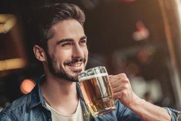 Man in bar