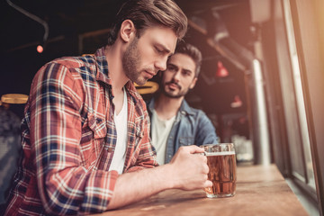 Men in bar
