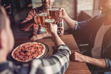 Men in bar