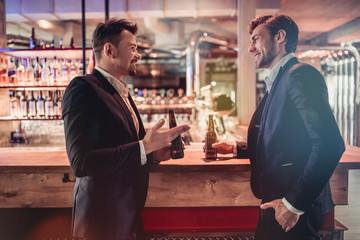 Businessmen in bar