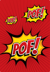 POF! - Comic Speech Bubble, Cartoon