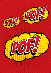 POF! - Comic Speech Bubble, Cartoon