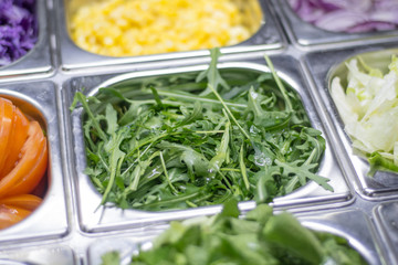 Self- service rocket closeup - ruccola