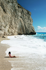 Young woman relax on the beach