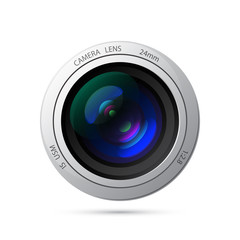 Camera lens vector icon