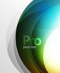 Abstract background, swirl wave line template