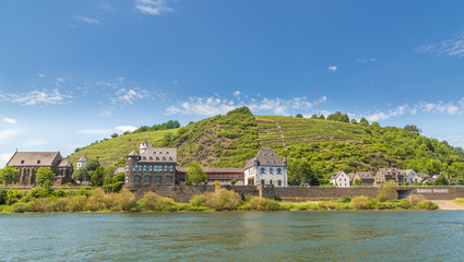 Blick auf Kobern-Gondorf an der Mosel Panorama