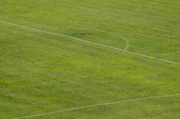 Penalty box on a football (soccer) field