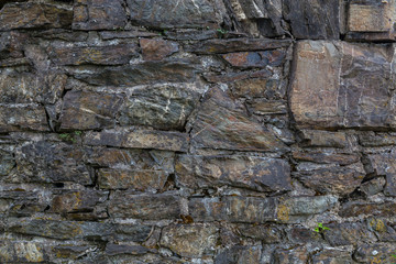 Steinmauer aus alten Steinen Struktur