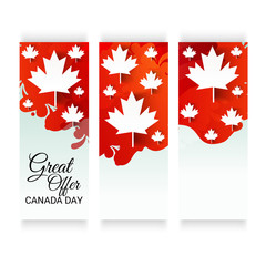 Obraz na płótnie Canvas Happy Canada Day.