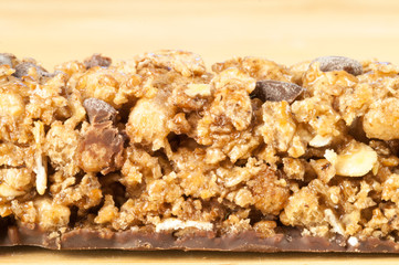 beautiful macro of cereal and chocolate