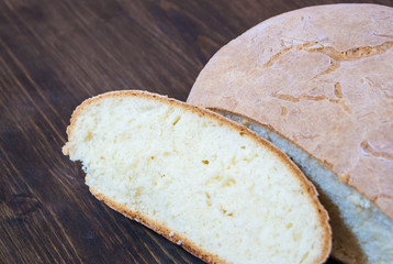 Organic bread homemade. Bread is not for sale.