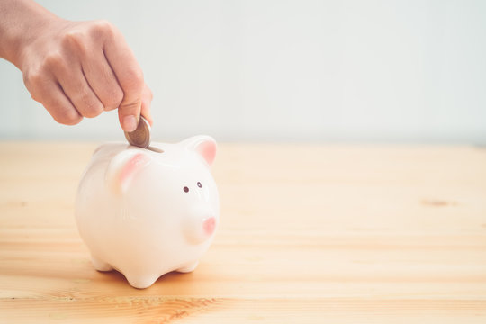 Saving money concept 