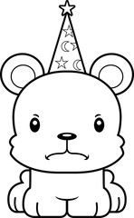 Cartoon Angry Wizard Bear