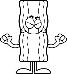 Angry Cartoon Bacon Strip