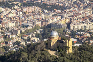Fototapeta na wymiar Barcelona view from Tibidabo (Serra de Collserola)