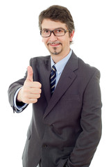 businessman thumb up