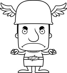 Cartoon Angry Hermes Man