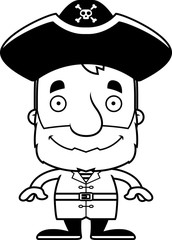 Cartoon Smiling Pirate Man