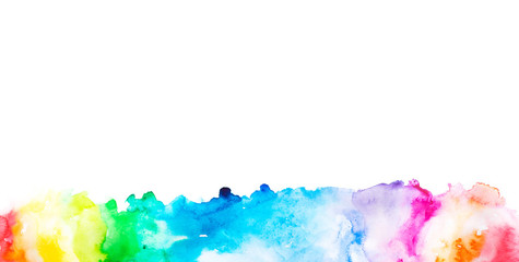 seamless rainbow spectrum watercolor paint splash . illustration for design textile, wedding...