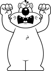 Cartoon Cat Attacking