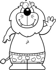 Cartoon Lion Boxers