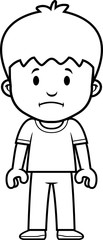 Cartoon Boy Sad