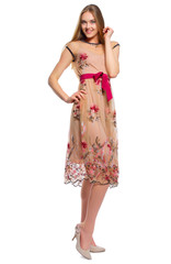 Young woman isolated