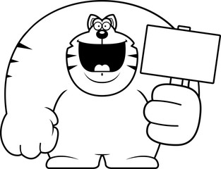 Cartoon Cat Sign