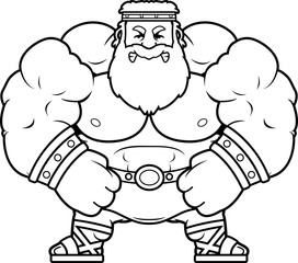 Angry Cartoon Zeus
