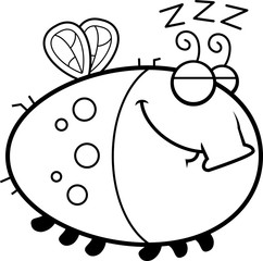 Sleeping Cartoon Fly